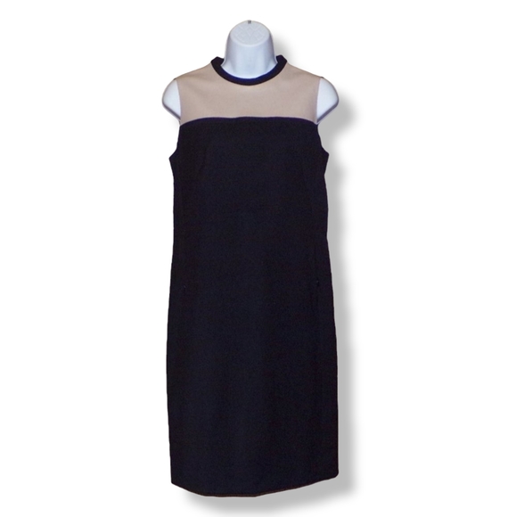 Akris Punto 100% Wool/Lamb Leather Dress - Picture 2 of 7